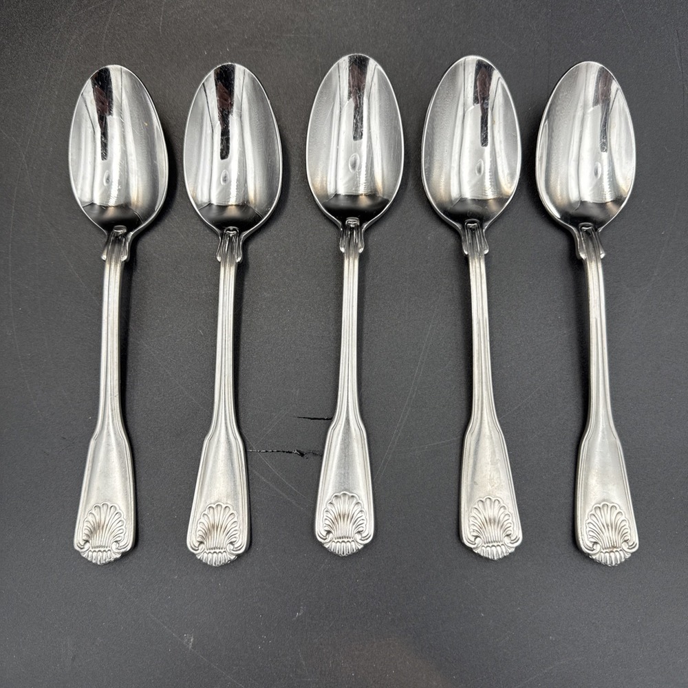 Towle Stainless Flatware 18/10 London Shell 5 Place/oval Spoons China